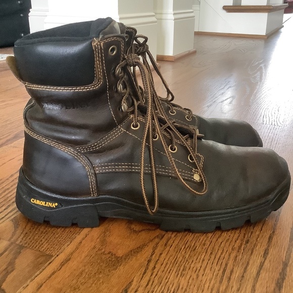 Carolina Men's Rugged Leather Work Boot Size 12 - Picture 3 of 16